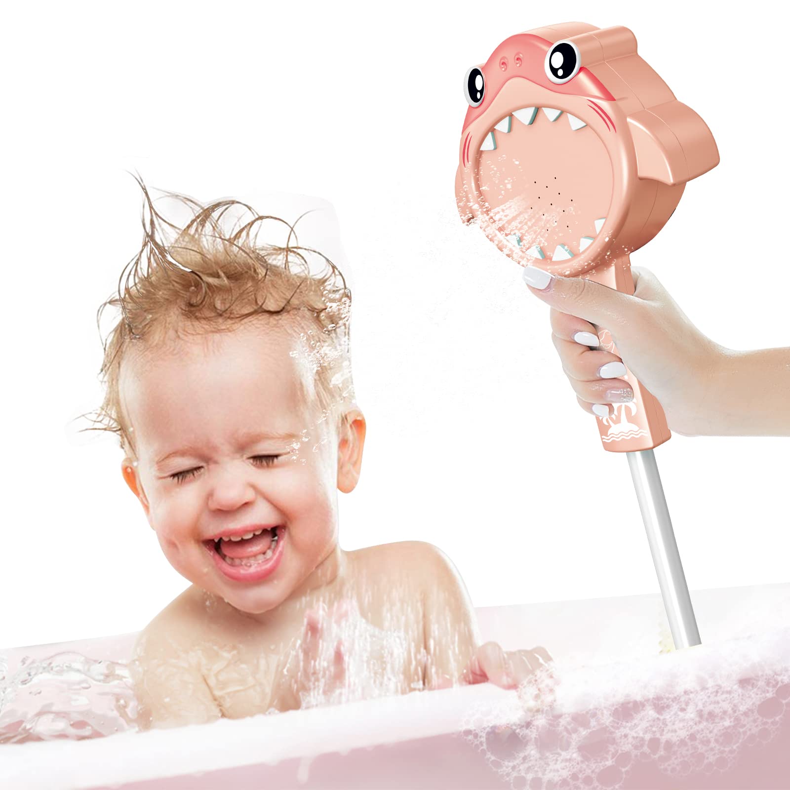 SUNWUKING Bath Shower Head for Kids - Baby Bath Toys Electric Shower Baby Bathtub Toys Baby Bath Shower Head Electric Preschool Bath Toys for Toddler Shower Toy Shower Head for Baby Gift