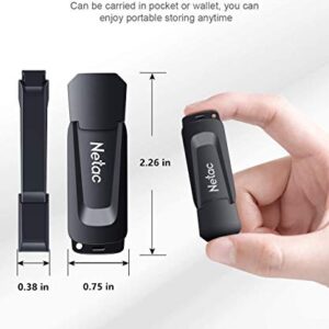 Netac 256GB Thumb Drive, 256GB Flash Drive 3.0 USB Sticks Jump Drive, Read Speeds up to 90MB/s