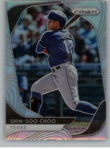 2020 prizm baseball silver prizm baseball #6 shin-soo choo texas rangers official mlbpa licensed trading card by panini america