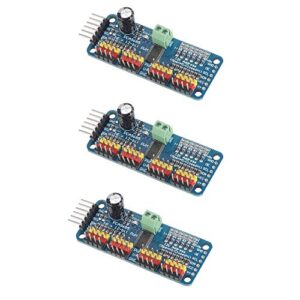 VKLSVAN 3PCS PCA9685 16 CH Channel PWM Servo Motor Driver Board Controller 12 bit IIC Interface Module for Arduino or Raspberry pi