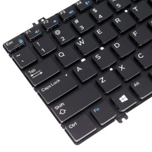 US Backlit Keyboard Frameless (Without Frame) for Dell Latitude E5280 5280 5288 5289 7280 7290 7380 DPN 0346TJ 00NPN8