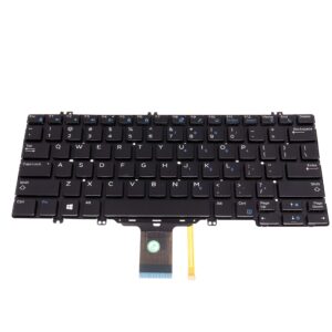 US Backlit Keyboard Frameless (Without Frame) for Dell Latitude E5280 5280 5288 5289 7280 7290 7380 DPN 0346TJ 00NPN8