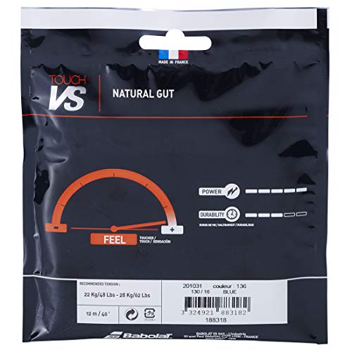 Babolat VS Touch Blue (16g/1.30mm) Natural Gut Tennis String Set