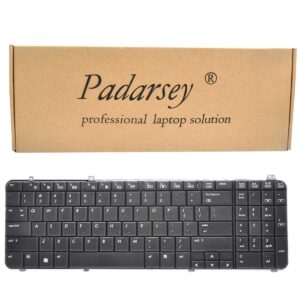 padarsey keyboard replacement compatible with hp pavilion dv6-1000 dv6-1100 dv6-1200 dv6-1300 dv6-2000 dv6-2100 dv6z-1100 dv6t-1200 dv6t-2000 dv6z-2000 series laptop black us layout