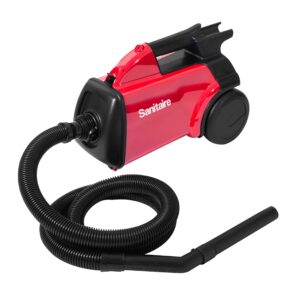 sanitaire sc3683d canister vacuum, red 19.2 x 17.75 x 11.3 inches