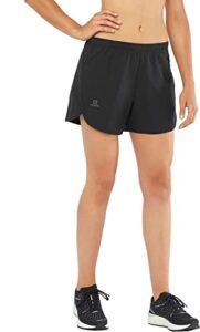 salomon women's standard cargo shorts, black, m
