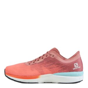 salomon sonic 4 accelerate running shoes for women, persimon/white/brick dust, 8