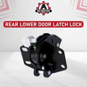 AA Ignition Replacement Lower Door Latch Lock - Rear Left or Right Driver or Passenger Side - Compatible with Chevy Silverado and GMC Sierra 1999-2007 Extended Cab - Replaces 10356951