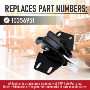 AA Ignition Replacement Lower Door Latch Lock - Rear Left or Right Driver or Passenger Side - Compatible with Chevy Silverado and GMC Sierra 1999-2007 Extended Cab - Replaces 10356951