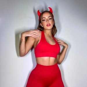 Beaufident Workout Sets for Women Active 2 Piece Seamless Matching High Waist Yoga Set Gym Outfits Candy Red