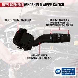 Windshield Wiper Switch - Compatible with Ford and Lincoln Vehicles - Edge, Explorer, Police Interceptor Utility, MKX - Replaces SW7688, DB5Z-17A553-AB, DB5Z17A553AB - Rain Sensing Wipers