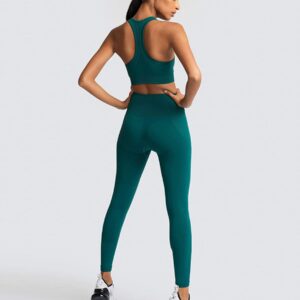 Beaufident Workout Sets for Women Active 2 Piece Seamless Matching High Waist Yoga Set Gym Outfits