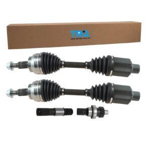 trq new complete front cv axle shaft assembly stub kit lh rh kit for ram 1500