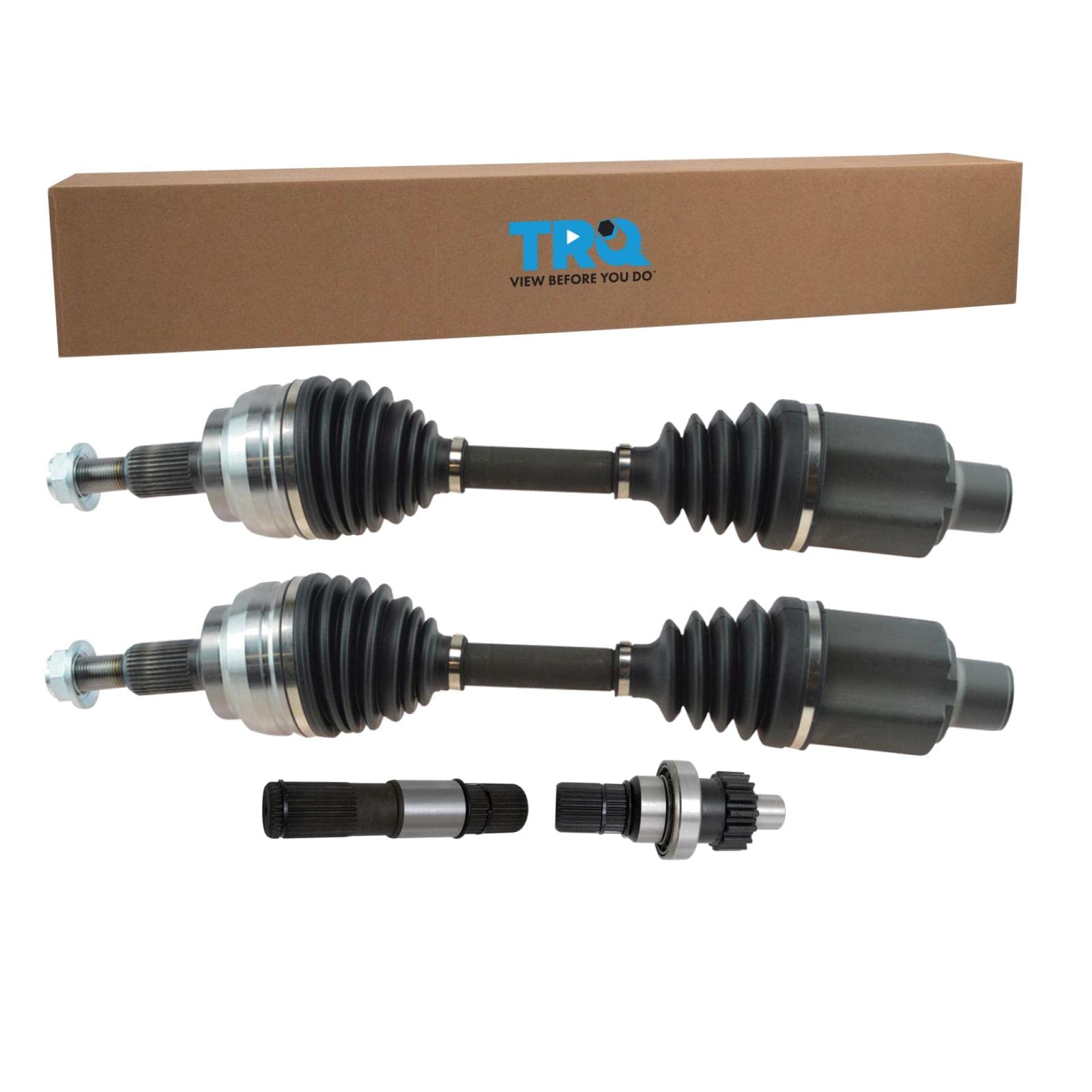 TRQ New Complete Front CV Axle Shaft Assembly Stub Kit LH RH Kit for Ram 1500