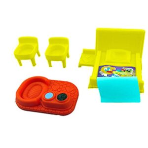 billfisher replacement parts for little people house fhf34 - fisher-price little people big helpers home playset ~ replacement bed, 2 chairs and dog bed