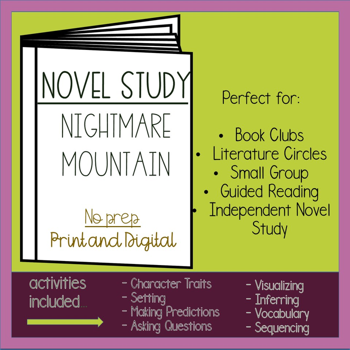 NOVEL STUDY Nightmare Mountain