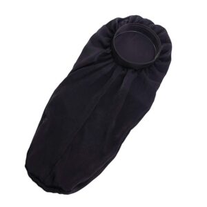 Extra Long Silky Satin Bonnet Sleep Cap Long Bonnet Cap for Braids Hair Loose Cap (Black)