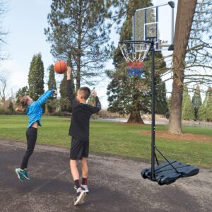 Rakon Portable Basketball Hoop Height Adjustable 5.4ft-7ft Basketball Stand Backboard System for Both Youth and Adults