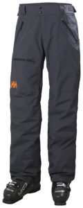 helly-hansen mens sogn cargo waterproof ski pant, 983 slate, x-large