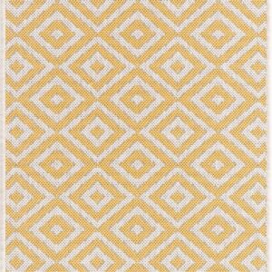 Unique Loom Jill Zarin Outdoor Collection Area Rug - Costa Rica (2' x 3' 1'' Rectangle, Yellow Ivory/ Ivory)