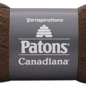 Patons Rich Brown Yarn CANADIANA Solid