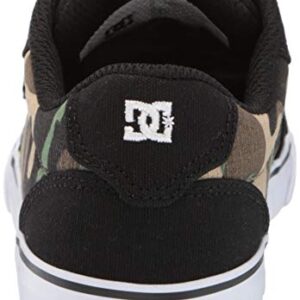 DC boys Anvil Skate Shoe, Black/Camo Print, 1 Little Kid US