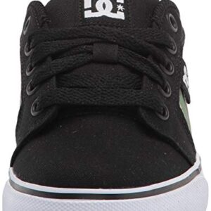 DC boys Anvil Skate Shoe, Black/Camo Print, 1 Little Kid US