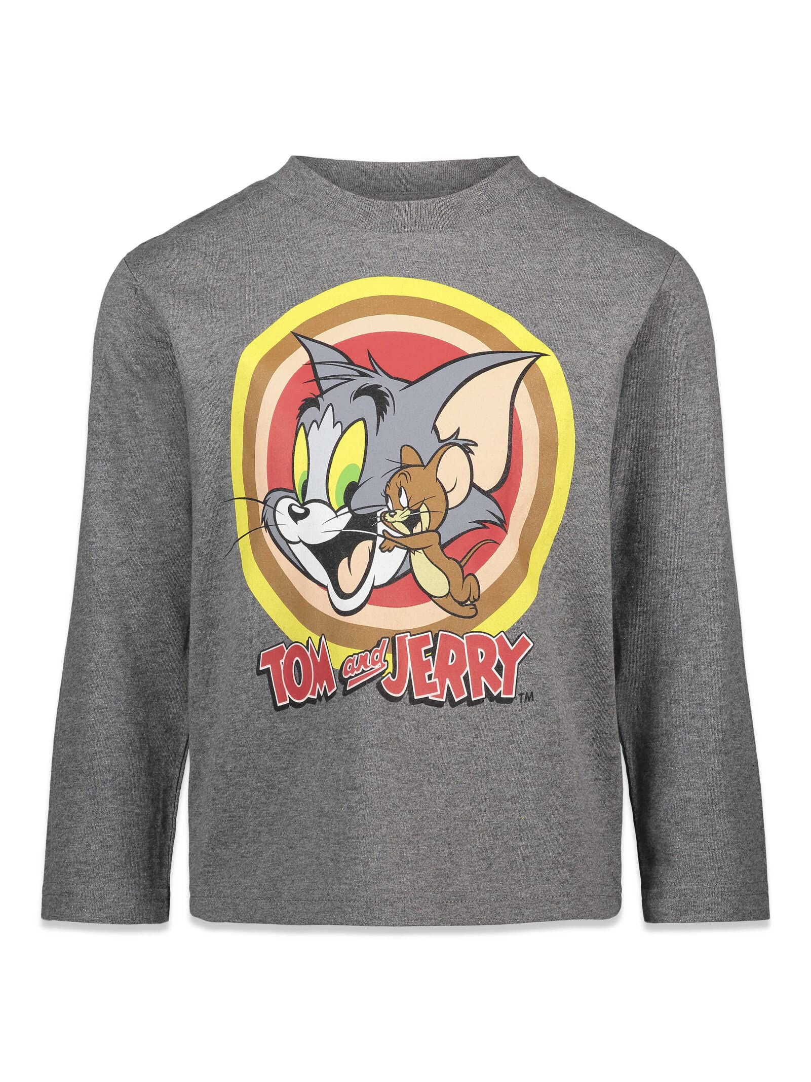 Warner Bros. Tom and Jerry Big Boys 2 Pack Long Sleeve Graphic T-Shirt 10-12 Multicolored