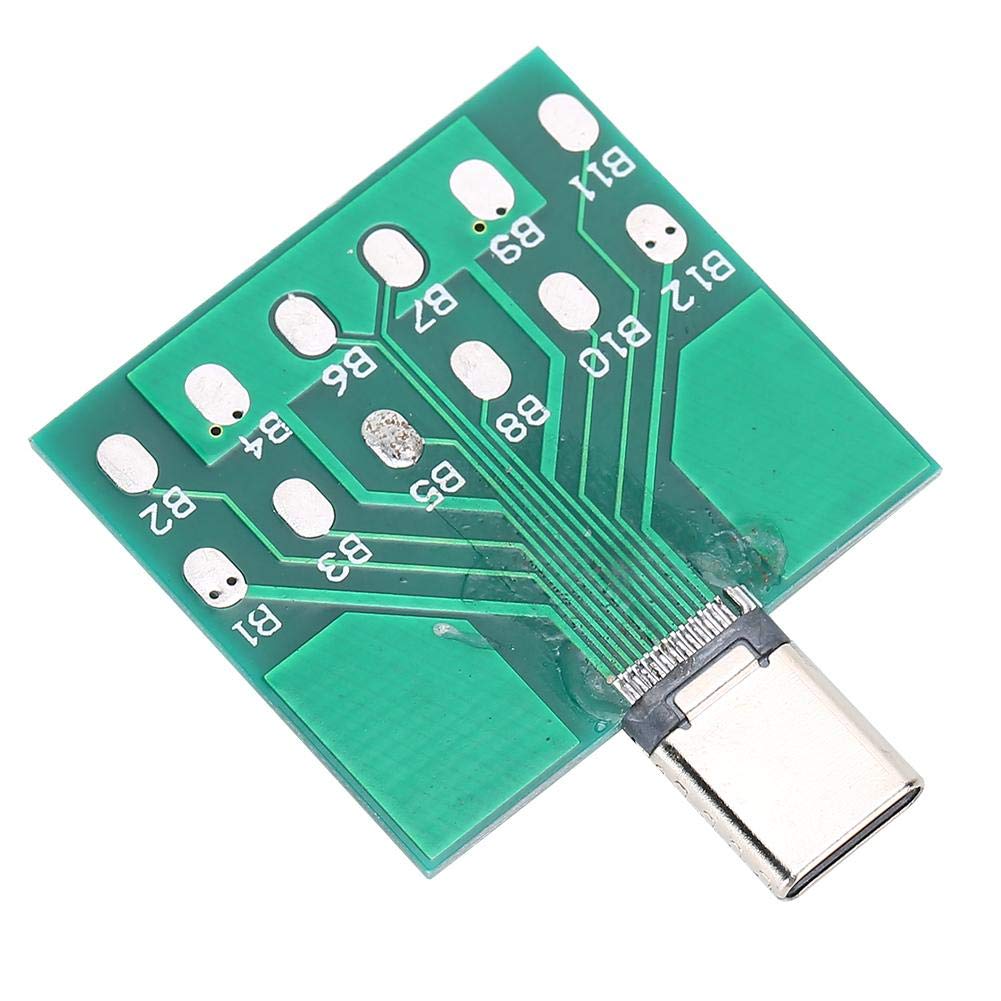 Zopsc 2pcs 5-Pin Test Repair Tools USB Dock Test Board Battery Power Charging Port Easy for Android Type-C Phone(#1)