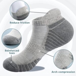 TANSTC Low Cut Breathable Athletic Socks Ankle Socks (6 Pairs