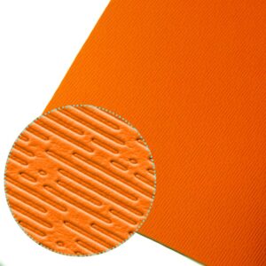 Hatha Yoga Large TPE Yoga Mat - 72"x 32" x 1/4 inch -Eco Friendly SGS Certified -Non Slip Bolster with Carrying Bag for Home Gym, Pilates & Floor Outdoor Exercises (Orange/Grey)