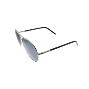 prada pr 66xs zvn5z1 gold metal aviator sunglasses grey polarized lens