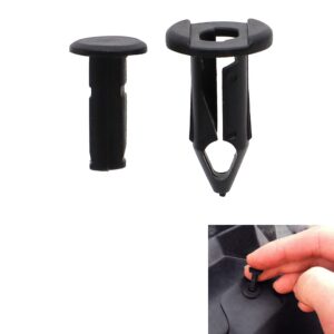 Motoparty 120PCS ATV UTV Nylon Fender Clips Replace for Polaris ATV Honda Rincon Kawasaki Teryx, Push Retainer Fasteners Rivets with Remover