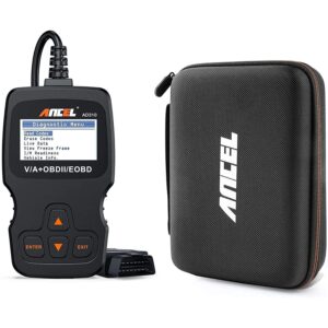 ancel ad310 classic enhanced universal obd ii scanner car engine fault code reader with ancel protective case storage bag