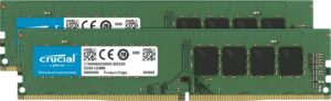 crucial ram 16gb kit (2x8gb) ddr4 3200mhz cl22 (or 2933mhz or 2666mhz) desktop memory ct2k8g4dfra32a