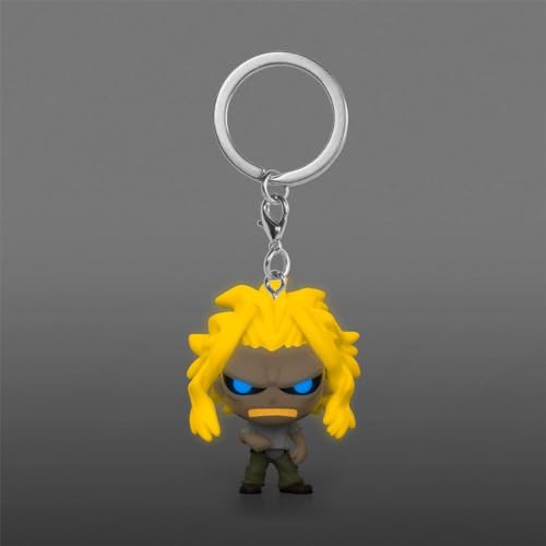 Funko My Hero Academia All Might (True Form) (GITD) Pocket Pop Keychain (AAA Anime Exclusive)