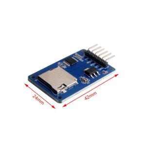 Stemedu 2PCS Micro SD Card Module TF Card Memory Storage Adapter Reader Board SPI Interface with Integrated Circuit Breakout for Arduino for Raspberry Pi