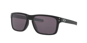 oakley men's oo9384 holbrook mix rectangular sunglasses, matte black/prizm grey, 57 mm