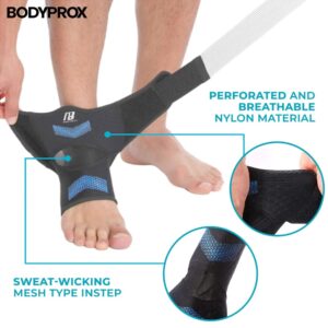 Ankle Brace for Women and Man, Ankle Compression Sleeve, Ankle Support with Adjustable Compression Strap for Sprained Ankle, Injury Recovery and More! (Small)