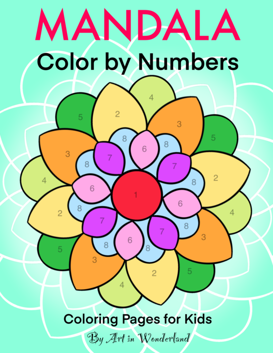 Mandala Color by Numbers - Coloring Pages for Kids