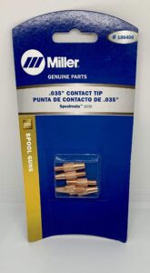 miller contact tip, 0.035 m5 by 0.8mm thread (pkg of 10) 186406 use with miller spoolmate and hobart spoolguns