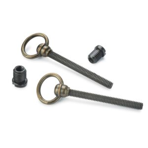 highpoint mirror screws - antique brass – pair