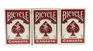 samba playing cards bicycle canasta 3 deck set