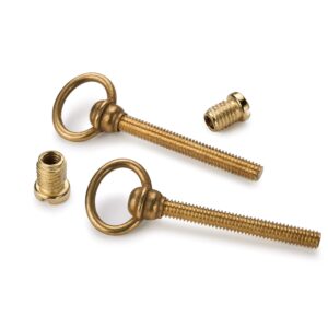highpoint mirror screws - polished brass – pair