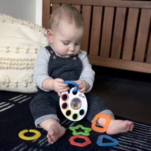 Baby Einstein Shake Rattle & Soothe Take-Along Textured Teether Toy - Bpa Free Ages Newborn + , Multi