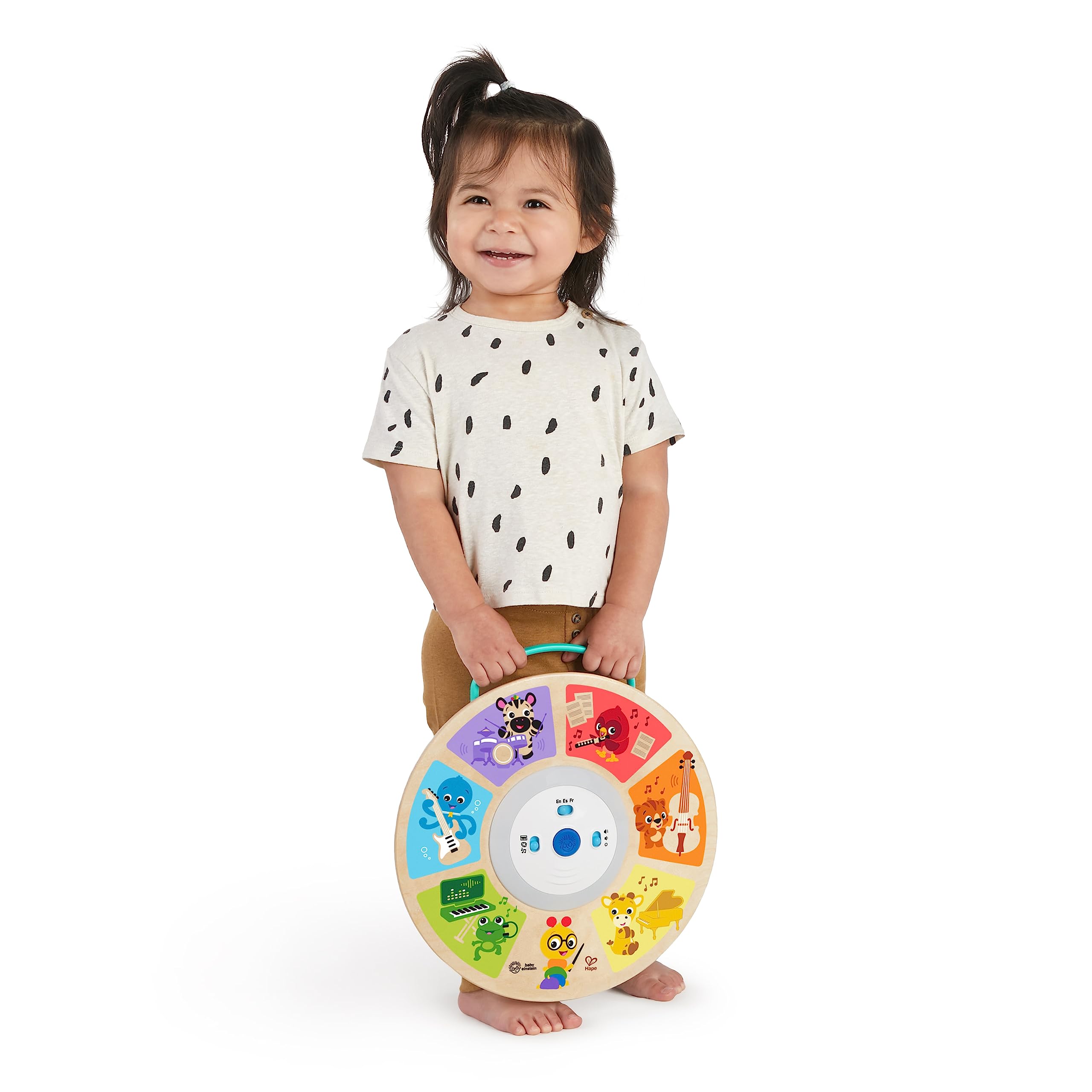 Baby Einstein Cal's Smart Sounds Symphony Magic Touch Wooden Electronic Activity Toy, Ages 6 Months +