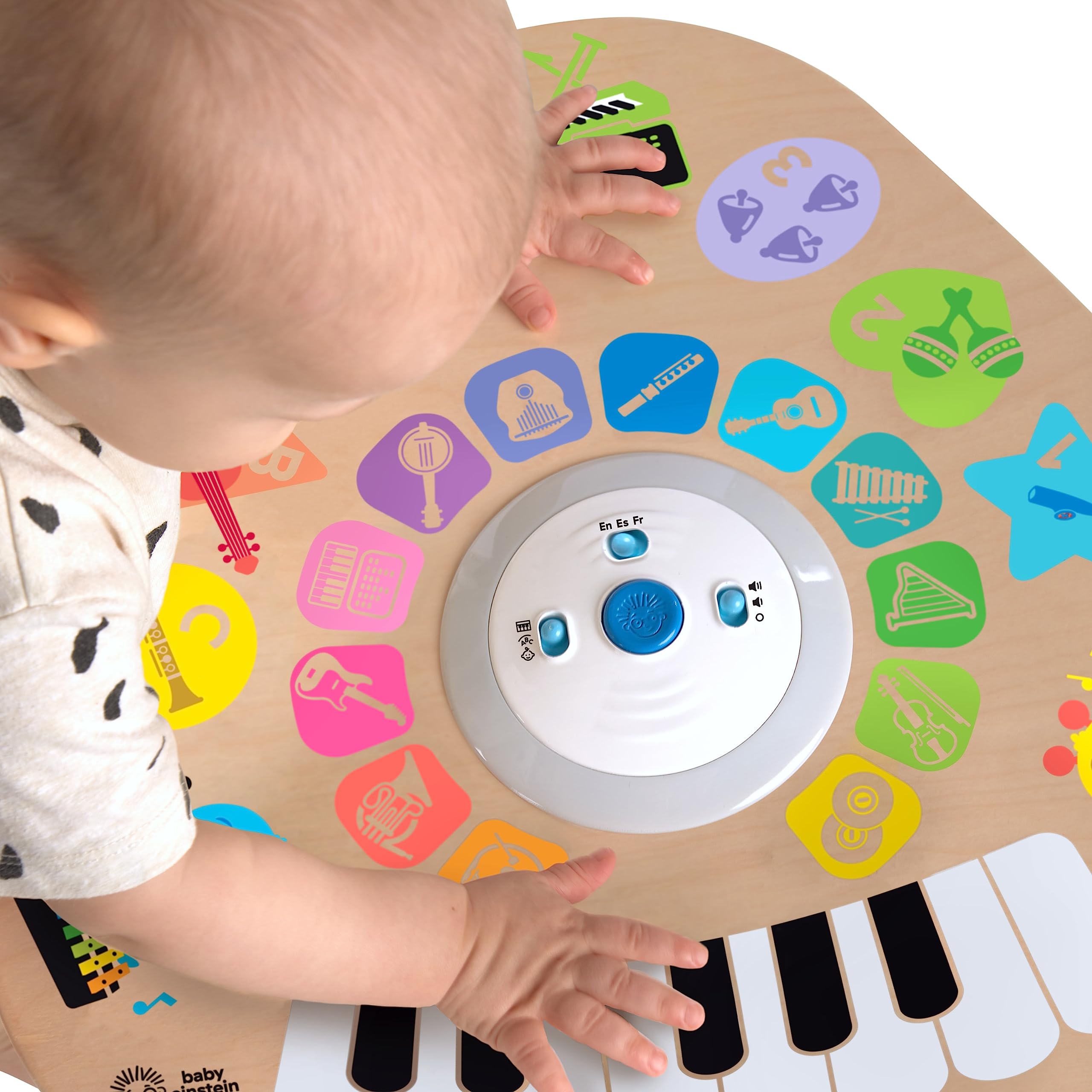 Baby Einstein Clever Composer Tune Table Magic Touch Electronic Wooden Activity Toddler Toy, Ages 6 Months +