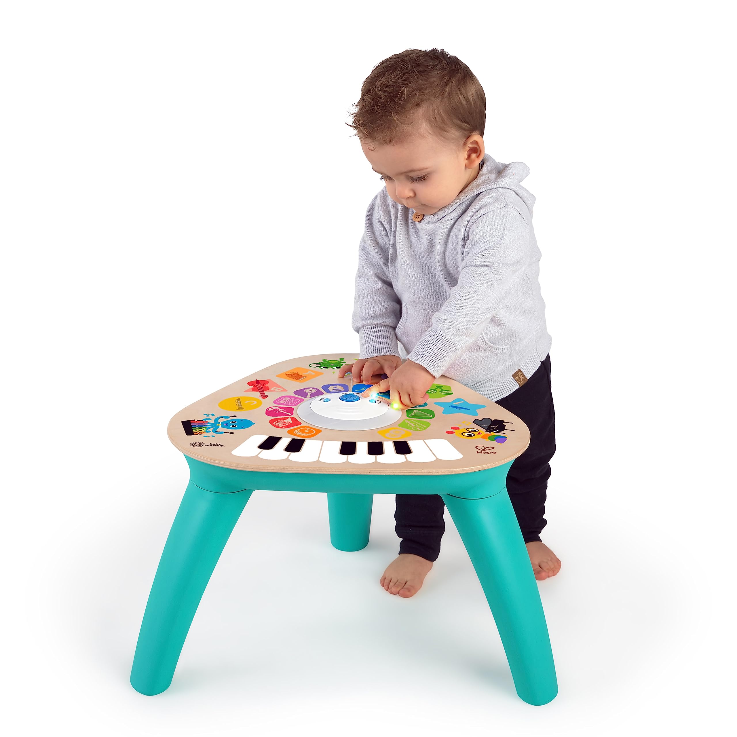 Baby Einstein Clever Composer Tune Table Magic Touch Electronic Wooden Activity Toddler Toy, Ages 6 Months +