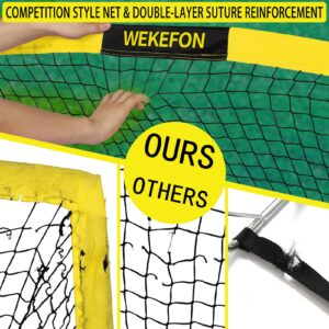 WEKEFON Soccer Goals, Set of 2 - Size 3.6'x2.7' Portable Foldable Pop Up Soccer Net for Backyard Training Goal for Kids and Youth Soccer Practice with Carry Bag