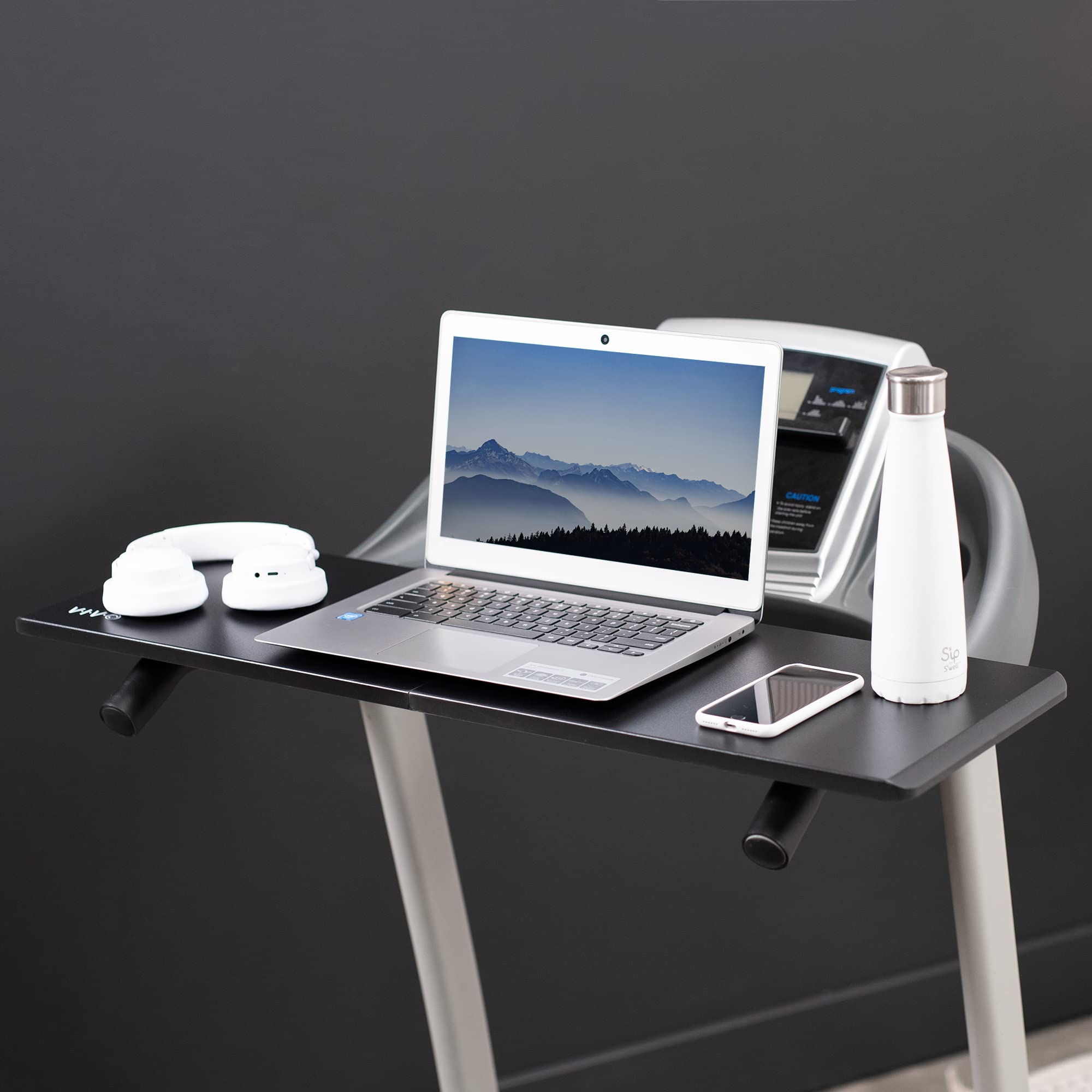 VIVO Universal Treadmill Desk, Ergonomic Platform for Notebooks, Tablets, Laptops, and More, Workstation for Treadmill Handlebars up to 31 inches, Stand-TDML2